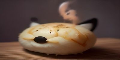 呦呦视频美食类短视频截图，精心摆盘的餐品配合温暖自然光，画面食欲感强